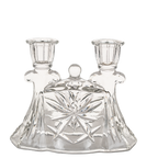 Anchor Hocking EAPC Double Taper Candle Holder – Mid‑Century Glass