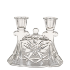 Anchor Hocking EAPC Double Taper Candle Holder – Mid‑Century Glass