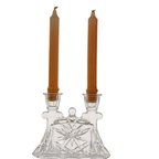 Anchor Hocking EAPC Double Taper Candle Holder – Mid‑Century Glass