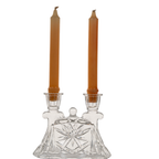Anchor Hocking EAPC Double Taper Candle Holder – Mid‑Century Glass