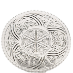 Anchor Hocking Stars and Bars Pressed Glass Platter – Mid‑Century Plate