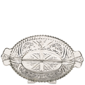 Anchor Hocking Crystal Divided Relish Dish – Star Pattern Serveware