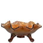 Fenton Amethyst Grape and Cable Ruffled Footed Bowl – Carnival Glass
