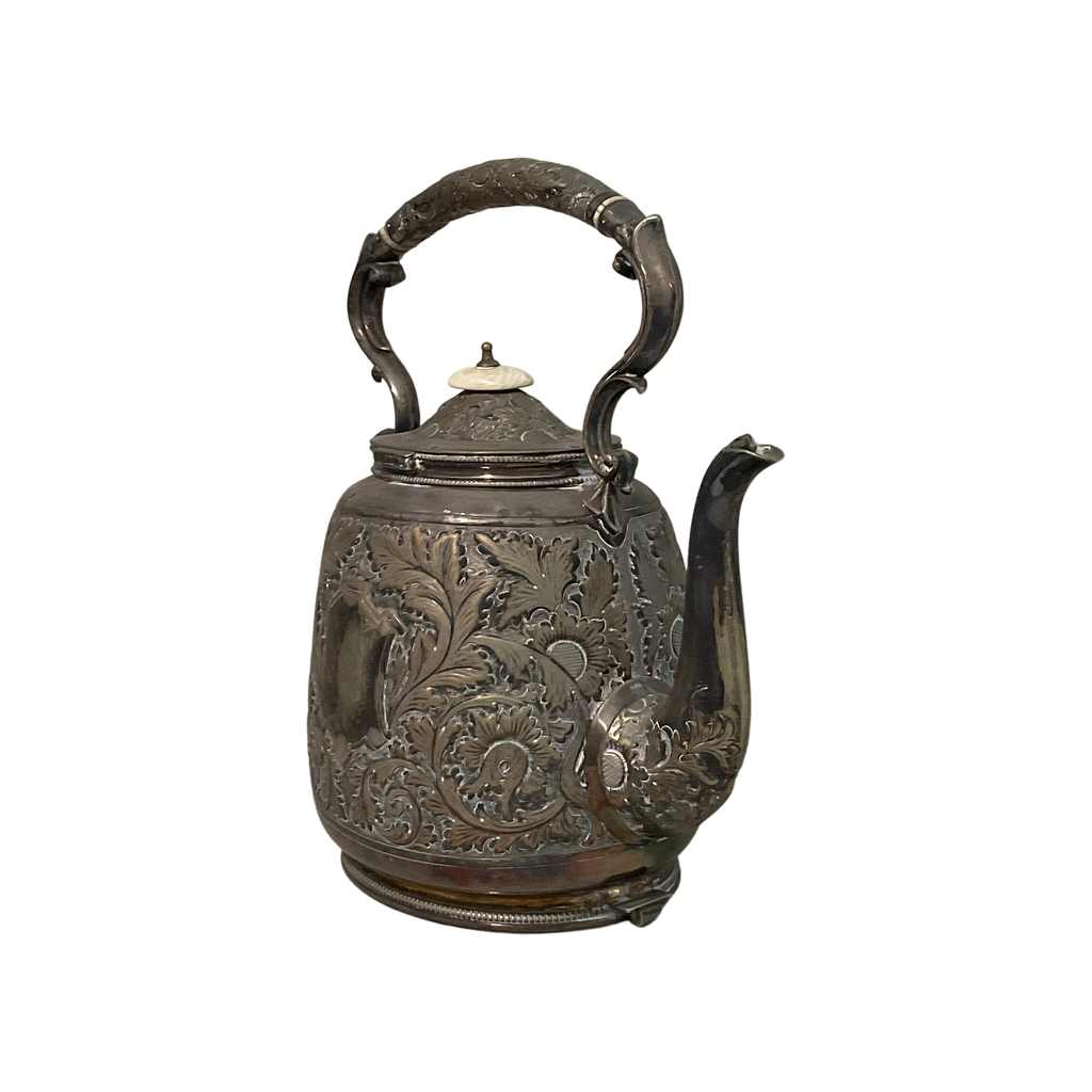 Ornate Silver Plate Teapot