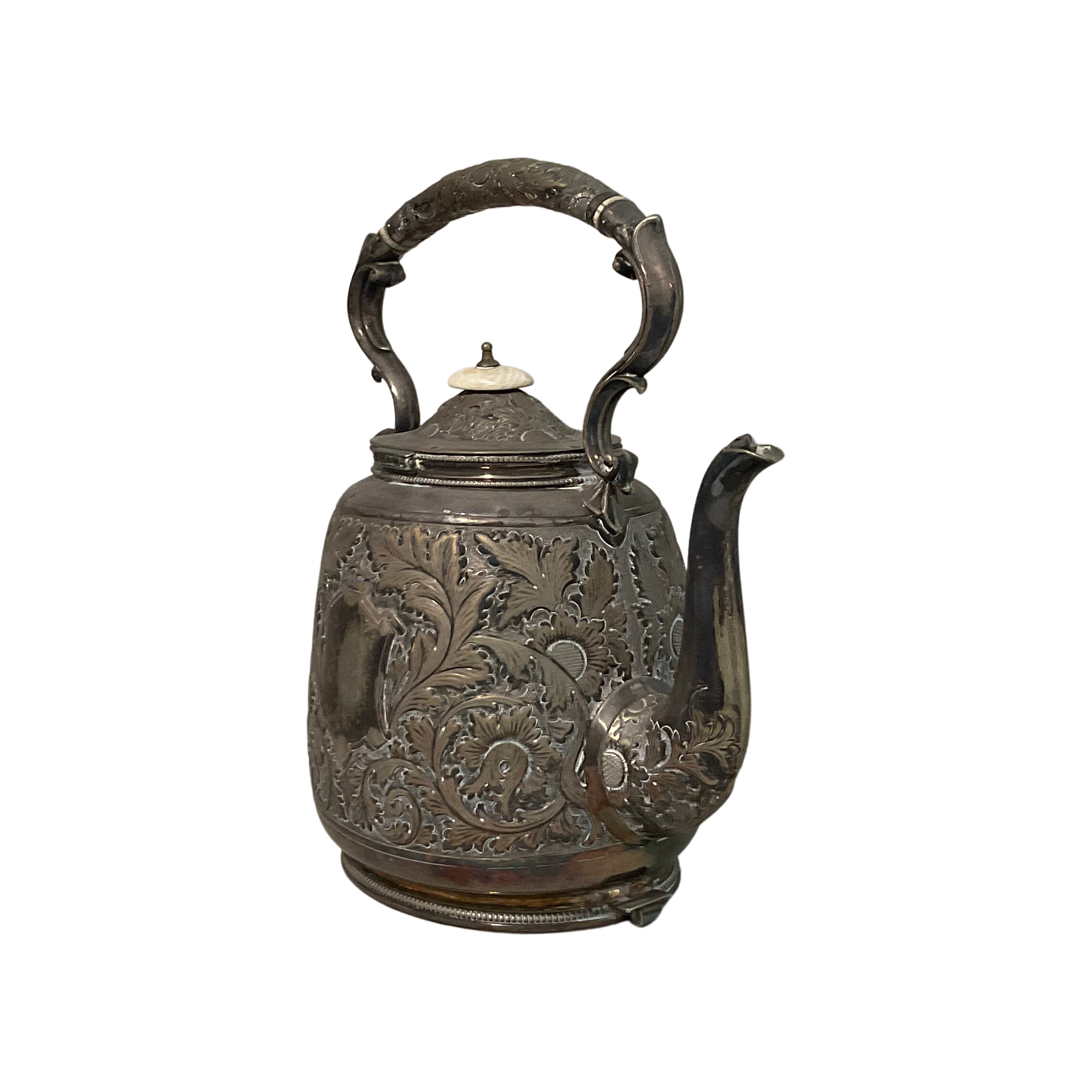 Ornate Silver Plate Teapot