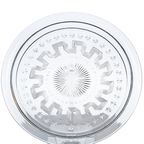 EAPG Northwood Holiday Platter - Starburst & Geometric Pressed Glass Tray
