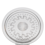 EAPG Northwood Holiday Platter - Starburst & Geometric Pressed Glass Tray