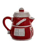 1992 House of Lloyd Red Barn Ceramic Teapot