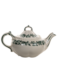 Rare Harker Pottery Royal Gadroon Green Leaf Teapot