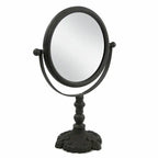 Round Pivoting Vanity Mirror - Cast Iron Stand