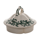 Rare Harker Pottery Royal Gadroon Green Leaf Teapot