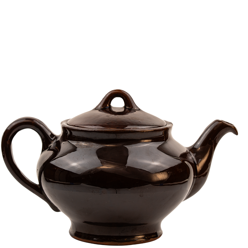 Mid‑Century Royal Canadian Art Pottery “Dripless” Brown Teapot