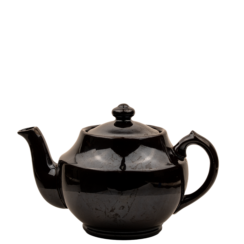 Brown Betty Style Ceramic Teapot – Classic Rockingham Glaze