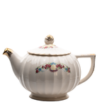 Vanity Fair Bridal Wreath Teapot – Porcelain with 22K Gold Accents