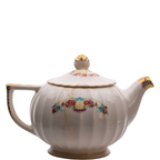 Vanity Fair Bridal Wreath Teapot – Porcelain with 22K Gold Accents