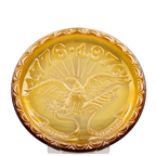 Indiana Glass Marigold Bicentennial Plate – Eagle & Shield Design