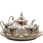 Royal Albert Old Country Roses Miniature Tea Set in Presentation Box