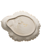 Porcelain Tea & Snack Set by Belle Monez - 1963 Leaf Tray Design