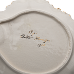 Porcelain Tea & Snack Set by Belle Monez - 1963 Leaf Tray Design
