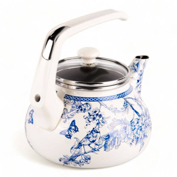 Bird of Paradise Enamel Kettle – Heat‑Holding Everyday Classic