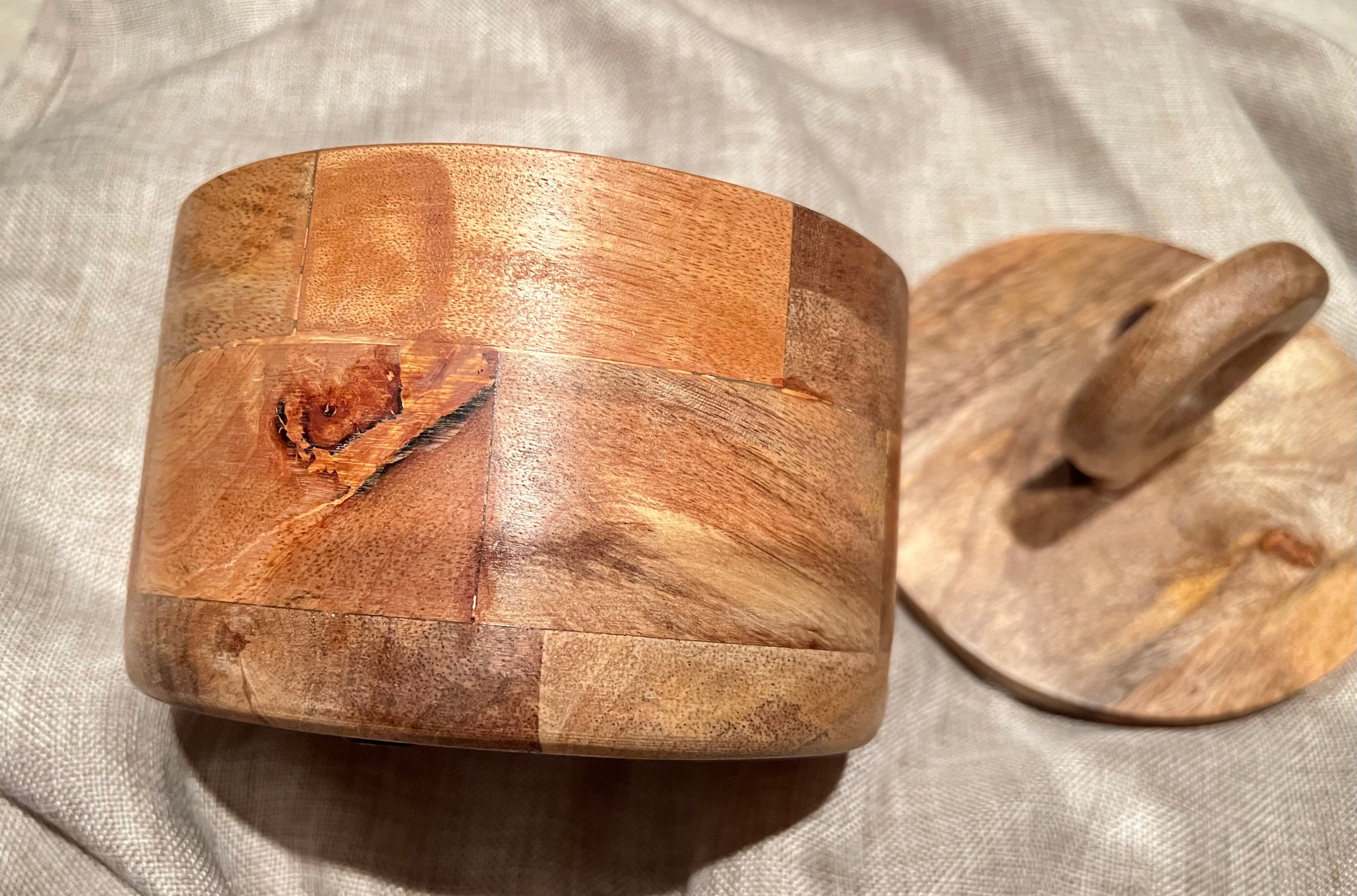 Eze Mango Wood Canister — Medium