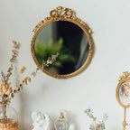 Pewter Mirror - Gold Finish