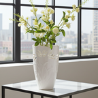 Lenox Porzellan Westbury Durchbrochene Tulpenvase mit 24 Karat Goldrand 24 cm