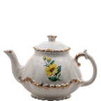 Porcelain Tea Set by Belle Monez – 1963 Scalloped Floral Trio