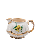 Porcelain Tea Set by Belle Monez – 1963 Scalloped Floral Trio
