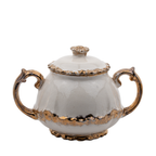 Porcelain Tea Set by Belle Monez – 1963 Scalloped Floral Trio