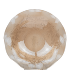 Floragold Iridescent Ruffled Bowl by Jeannette Glass – Louisa Pattern