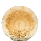 Floragold Iridescent Ruffled Bowl by Jeannette Glass – Louisa Pattern