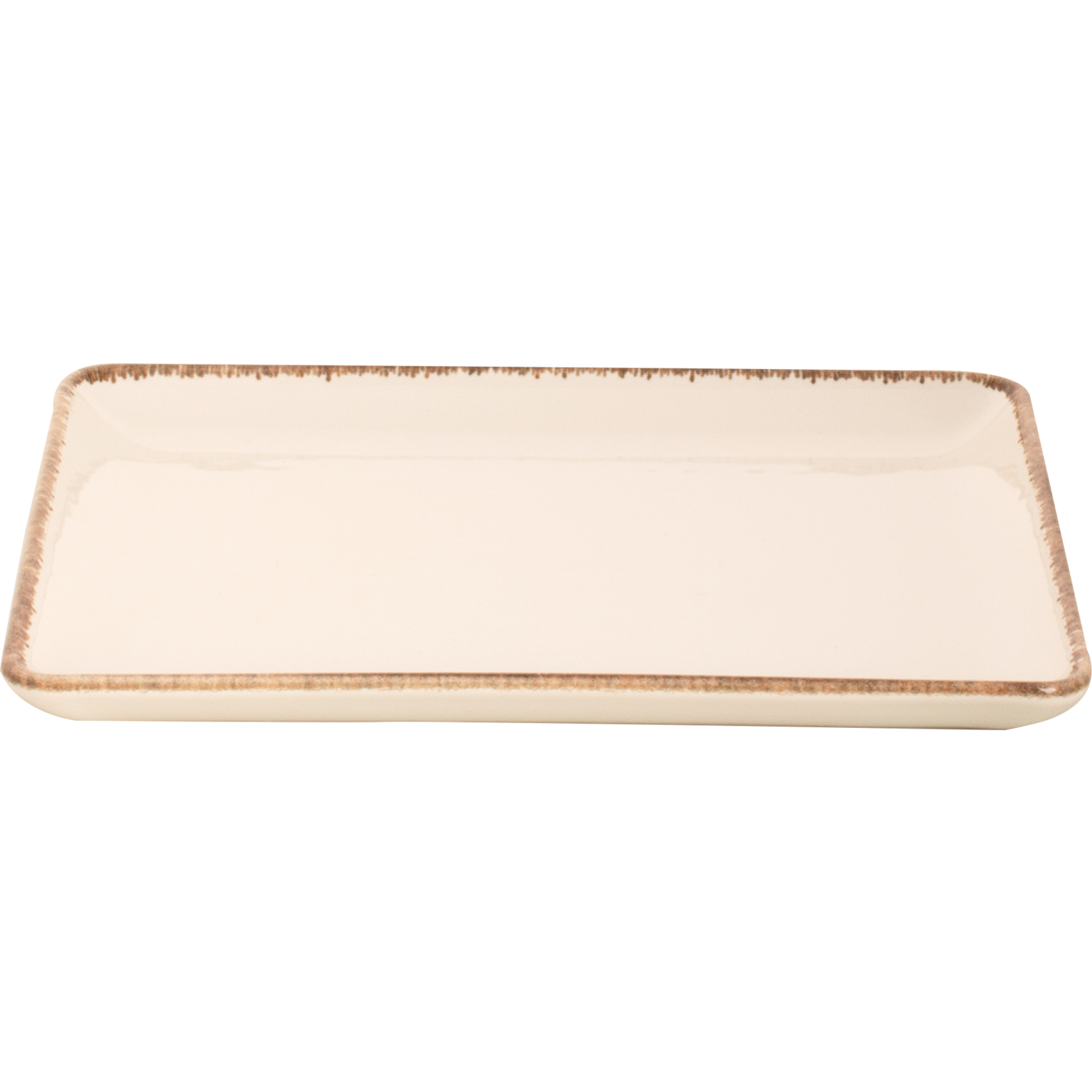 Plate Rectangular – Creme Akoya – 9 × 6.75 inch – Set of 6