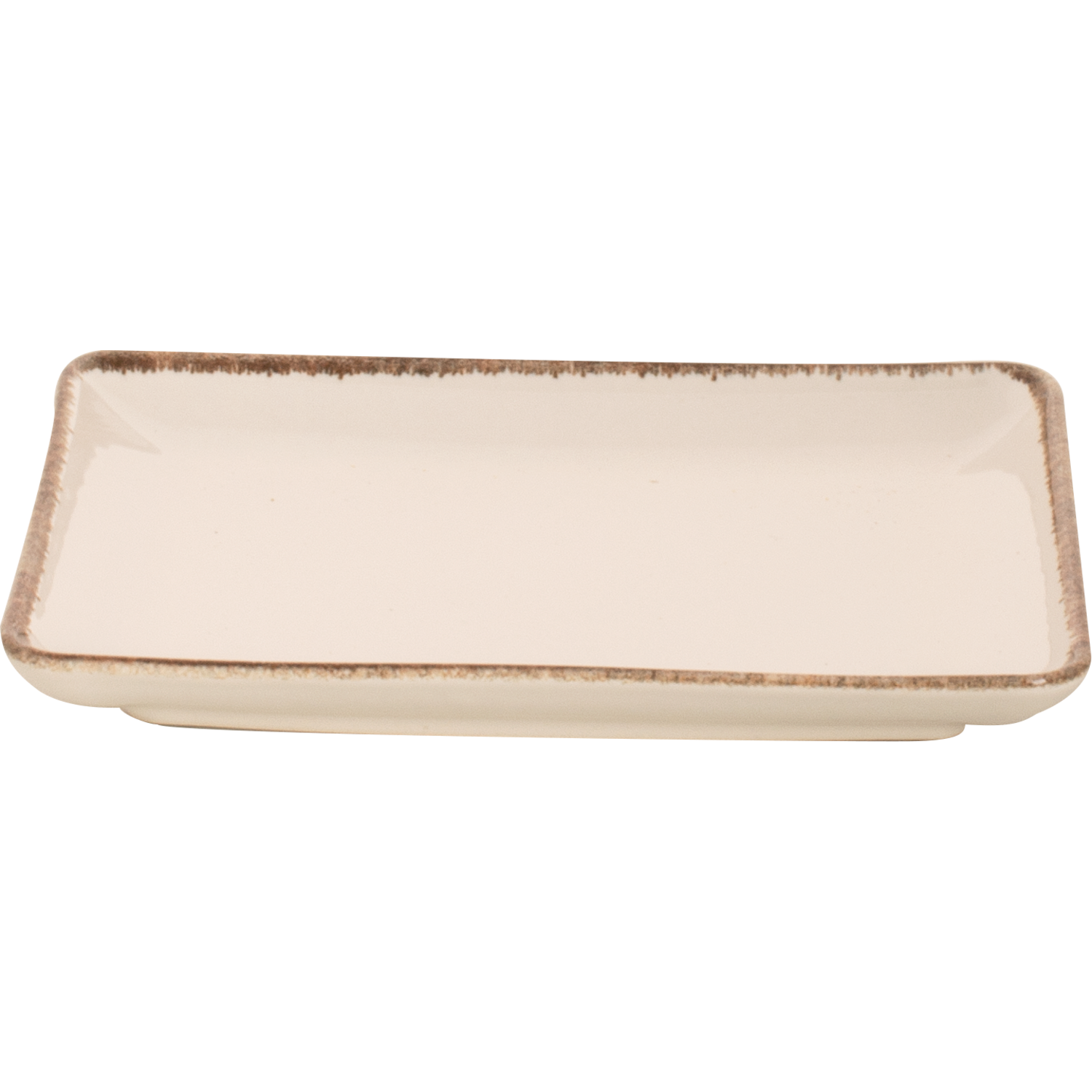 Plate Rectangular – Creme Akoya – 7 × 5 inch – Set of 6