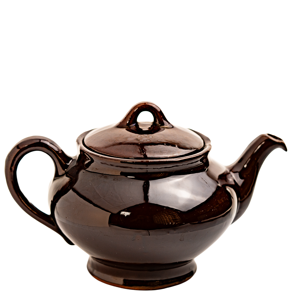 Mid‑Century Royal Canadian Art Pottery “Dripless” Brown Teapot