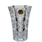 Cristal d’Arques Masquerade Lead Crystal Vase – Deep Diamond & Star Facets