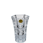 Cristal d’Arques Masquerade Lead Crystal Vase – Deep Diamond & Star Facets