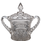 Early American Pattern Glass Wheat Sheaf Lidded Candy Dish – Cambridge No. 2660
