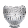 Oneida Southern Garden Lead Crystal Bowl – Frosted Floral Rim