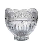 Oneida Southern Garden Lead Crystal Bowl – Frosted Floral Rim