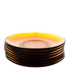 Duralex France Lys Amber Dinner Set – 32‑Piece Mid‑Century Service for Eight