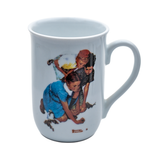 Norman Rockwell Collector Mugs Set – 1982 Porcelain Art Series