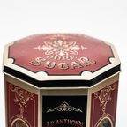 Replica J.R. Anthorn & Co. Sugar Tin – Red Graphic Container