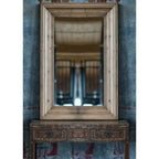 Large Rectangular Pine Frame Mirror - Statement Piece