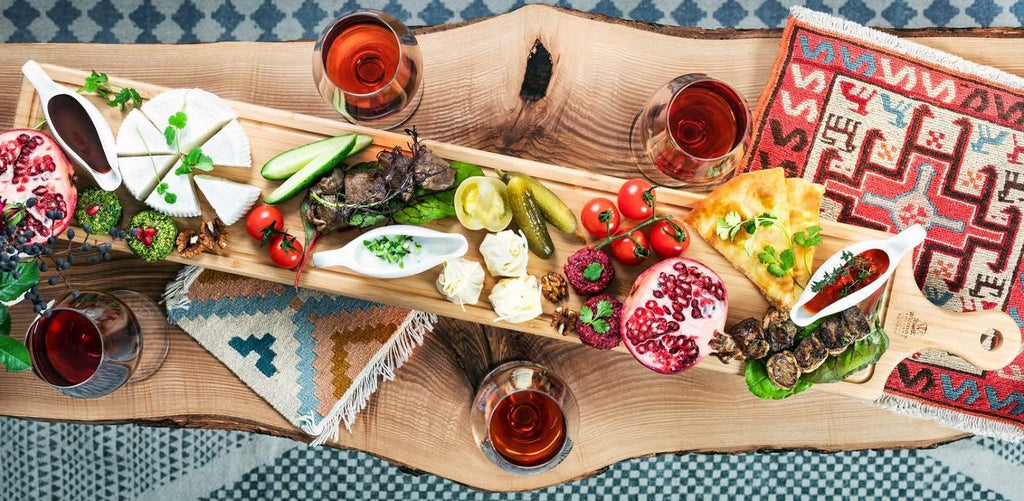 Bamboo Charcuterie Board With Handle — 39.4 inch x 7.9 inch