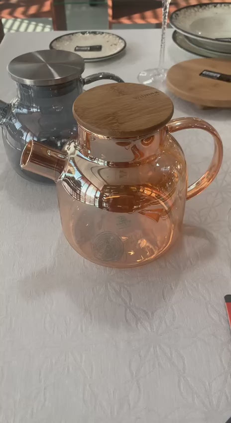 Amber Thermo Glass Teapot – 32 fl oz