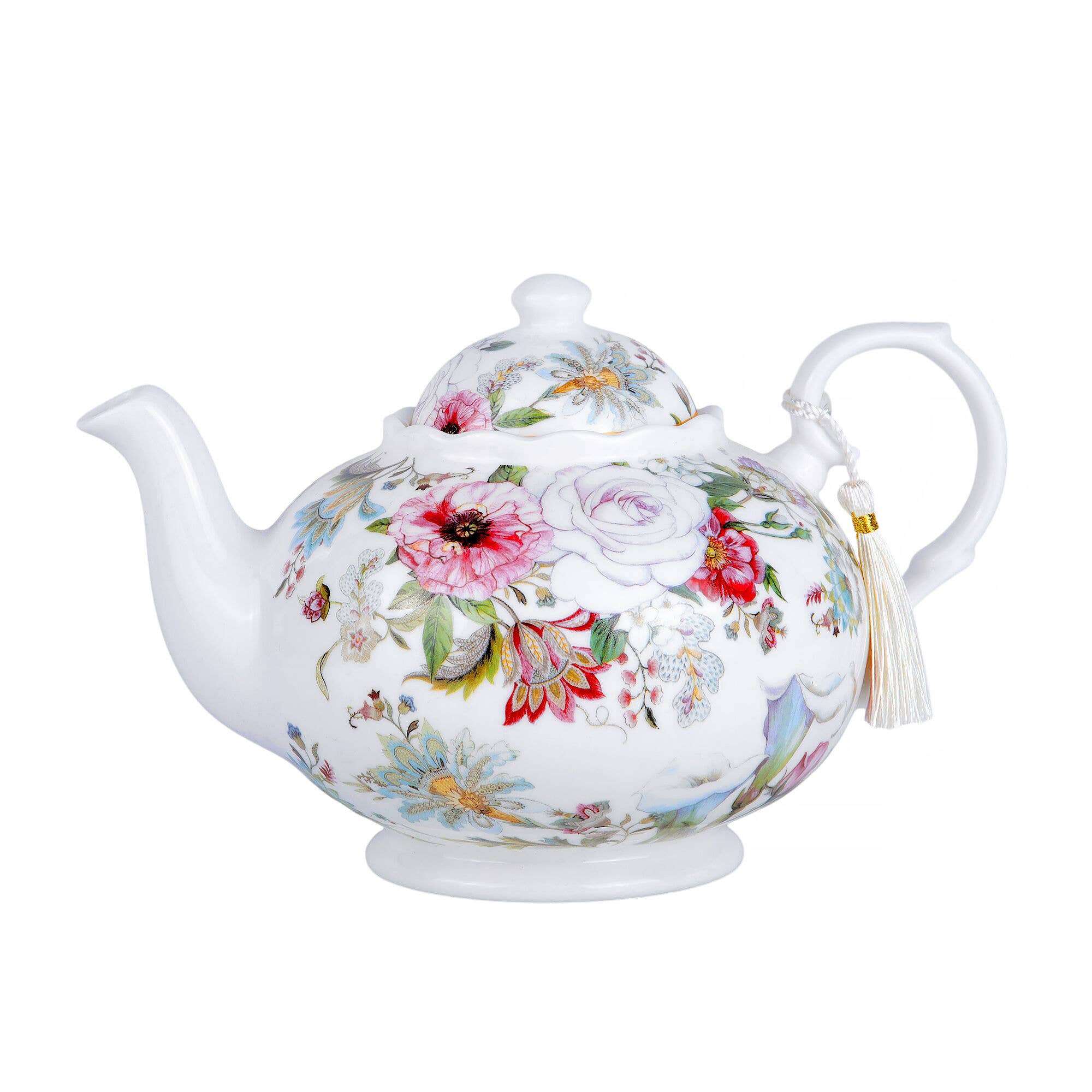 Dream Garden Porcelain Teapot in Gift Box – Floral Everyday Accent