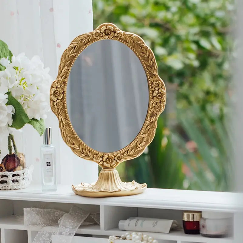 Resin Makeup Mirror - Vanity Accent