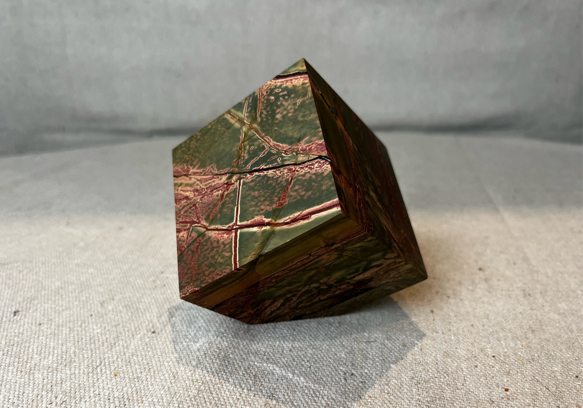 Jasper Decorative Cube — Natural Stone