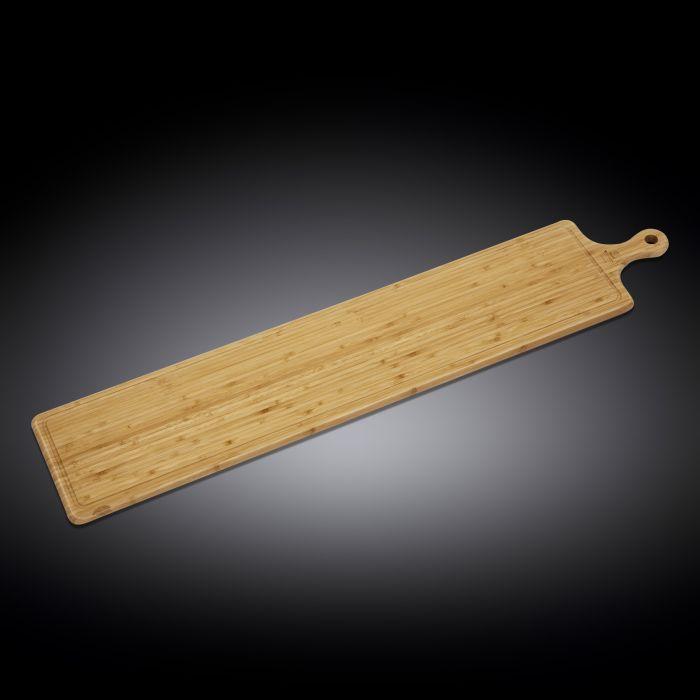 Bamboo Charcuterie Board With Handle — 39.4 inch x 7.9 inch